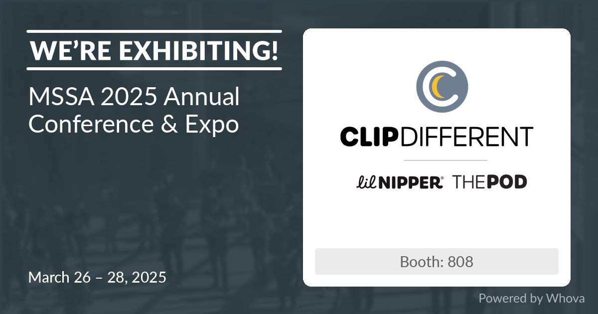ClipDifferent's tweet image. We are excited to announce that ClipDifferent will be exhibiting at MSSA 2025 Annual Conference &amp;amp; Expo on March 26 – 28, 2025. 🎉🎉  Like or comment if you’ll be there! #MSSAconference - via #Whova Event Platform