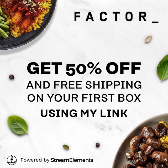 Deliciously succulent ready-made meals from Factor help make my days easier physically and mentally! Use my code strms.net/factor75_nerde… for 50% off your first box and free shipping! #factorpartner #ad