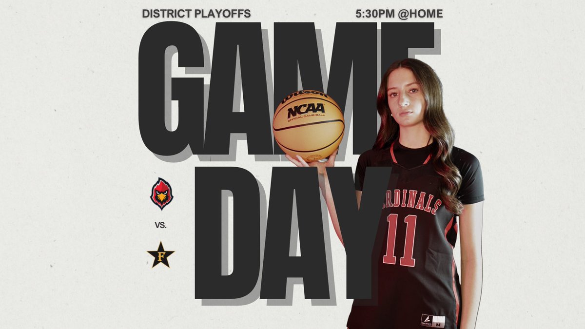 Round 1 of Districts tomorrow!!! Varsity double header  Vs. Freedom SR  5:30pm 📍Home. Show up and support our basketball teams!!