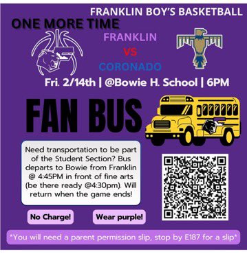 Need a ride??? Hop on the Cougar BBall Fan Bus!