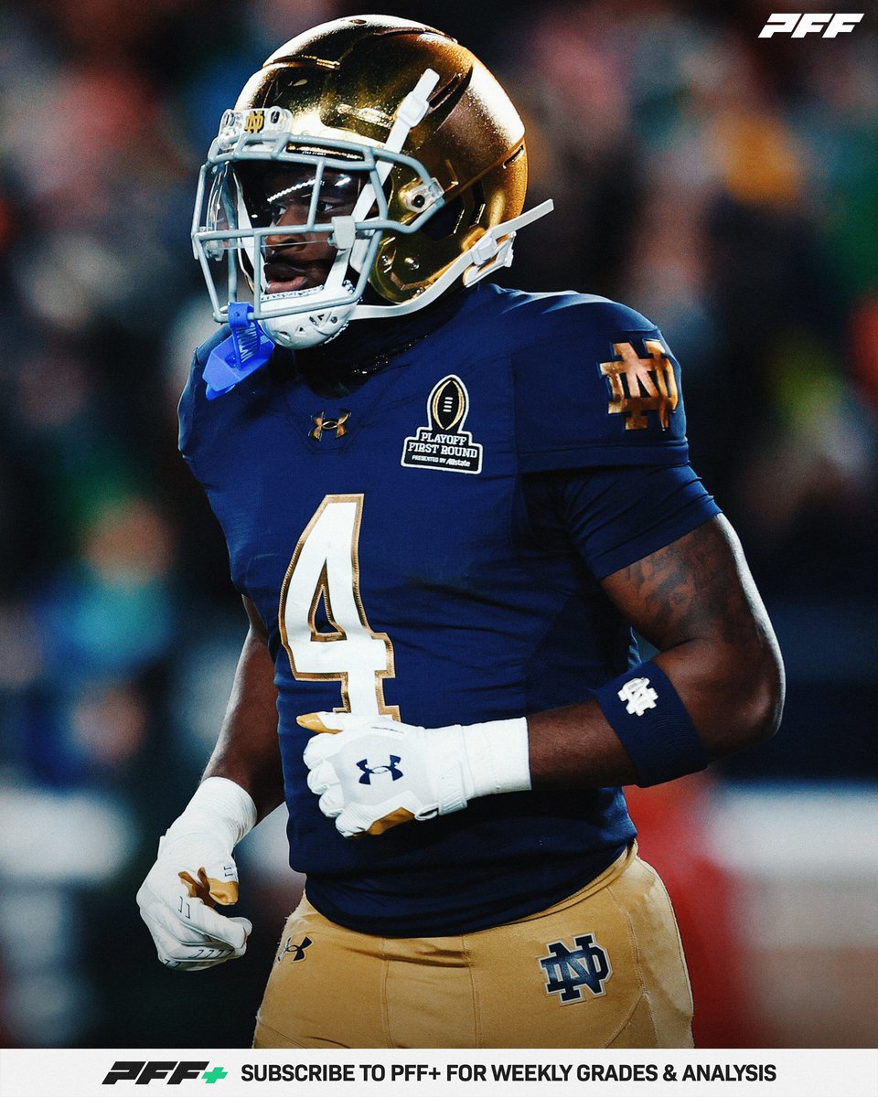 PFF College (@pff_college) on Twitter photo Highest Graded Returning Running Back for the 2025 Season:
☘️ Jeremiyah Love, Notre Dame: 91.0
<a href="/NDFootball/">Notre Dame Football</a> Highest Graded Returning Running Back for the 2025 Season:
☘️ Jeremiyah Love, Notre Dame: 91.0
<a href="/NDFootball/">Notre Dame Football</a>