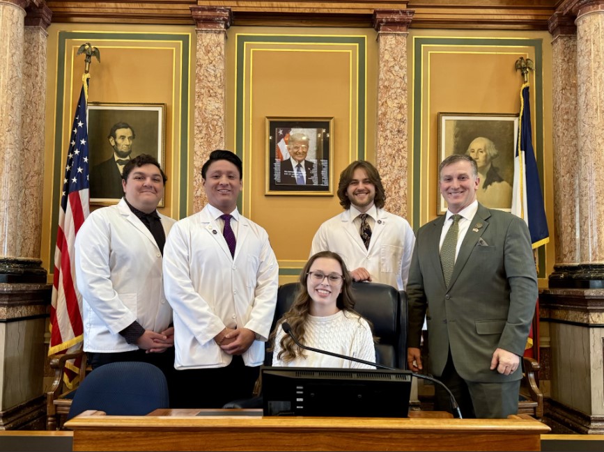 catholicmed's tweet image. A big CMA thank you to medical student members from Des Moines University, who testified at two legislative hearings this week supporting medical conscience rights bills.