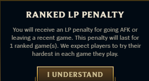 You guys ever just have a clean soloq game, free win.
Then dc 1 min before you end, log back in and get -23lp lower priority queue and this crap ☺️