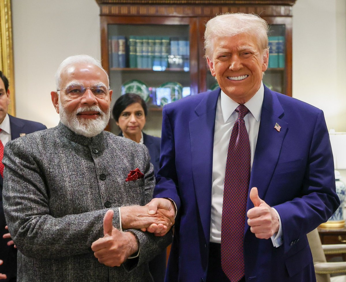 Times Alpha News (@alphatimesindia) on Twitter photo PM #NarendraModi and <a href="/POTUS/">President Donald J. Trump</a> <a href="/realDonaldTrump/">Donald J. Trump</a> held productive meeting in Washington DC today . They deliberated on ways to strengthen the India-US partnership across various sectors.
#Washington #India #ValentinesDay #lucknow #Noida #dehradun PM #NarendraModi and <a href="/POTUS/">President Donald J. Trump</a> <a href="/realDonaldTrump/">Donald J. Trump</a> held productive meeting in Washington DC today . They deliberated on ways to strengthen the India-US partnership across various sectors.
#Washington #India #ValentinesDay #lucknow #Noida #dehradun