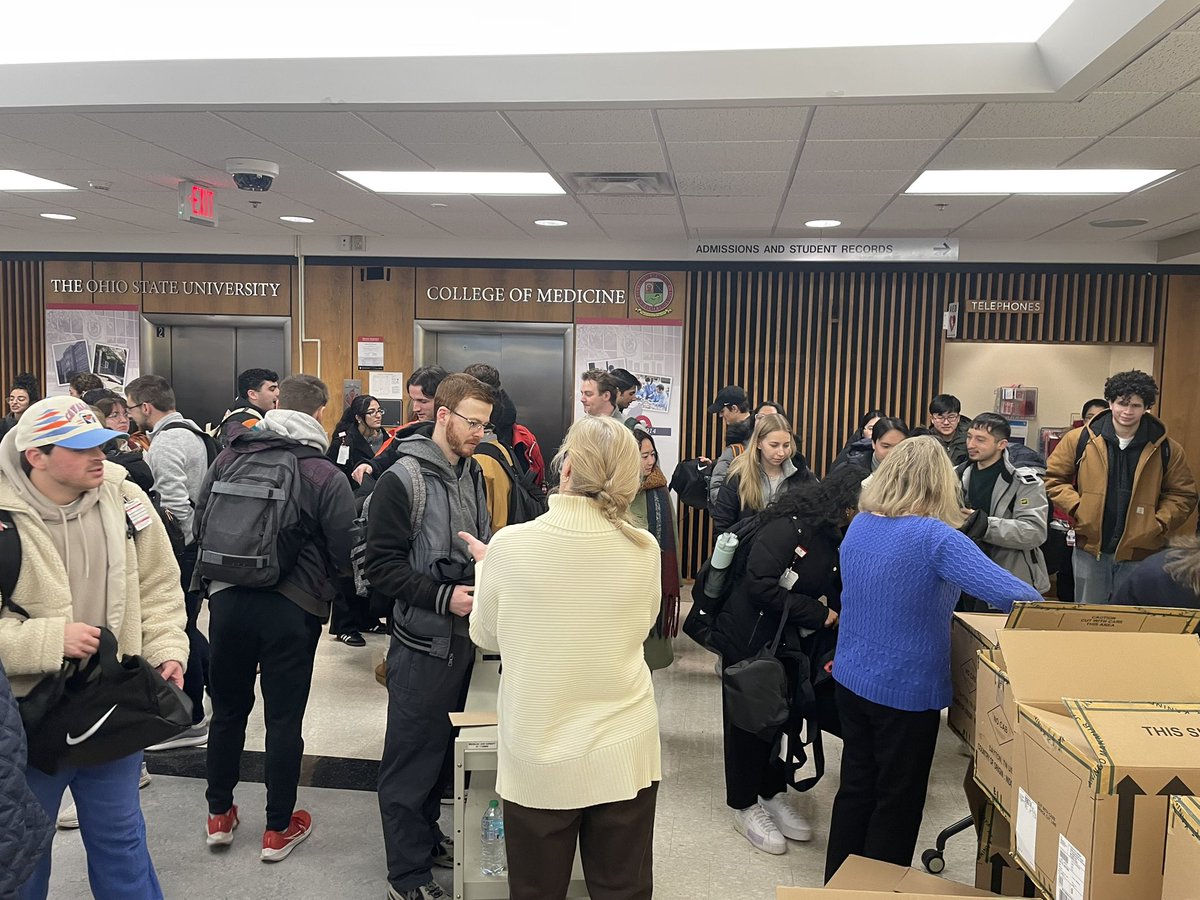 Kim Doran (@kimmiedoran) on Twitter photo Buckeye Love takes place all Feb & the premise is to share kindness! This has been spearheaded by amazing humans <a href="/studentlifeOSU/">Student Life at Ohio State</a>
Today we handed out Nike bags to our M1’s. They were given 2 bags, 1 to keep & 1 to give to someone else to make their day brighter! <a href="/OhioStateMed/">The Ohio State University College of Medicine</a> Buckeye Love takes place all Feb & the premise is to share kindness! This has been spearheaded by amazing humans <a href="/studentlifeOSU/">Student Life at Ohio State</a>
Today we handed out Nike bags to our M1’s. They were given 2 bags, 1 to keep & 1 to give to someone else to make their day brighter! <a href="/OhioStateMed/">The Ohio State University College of Medicine</a>