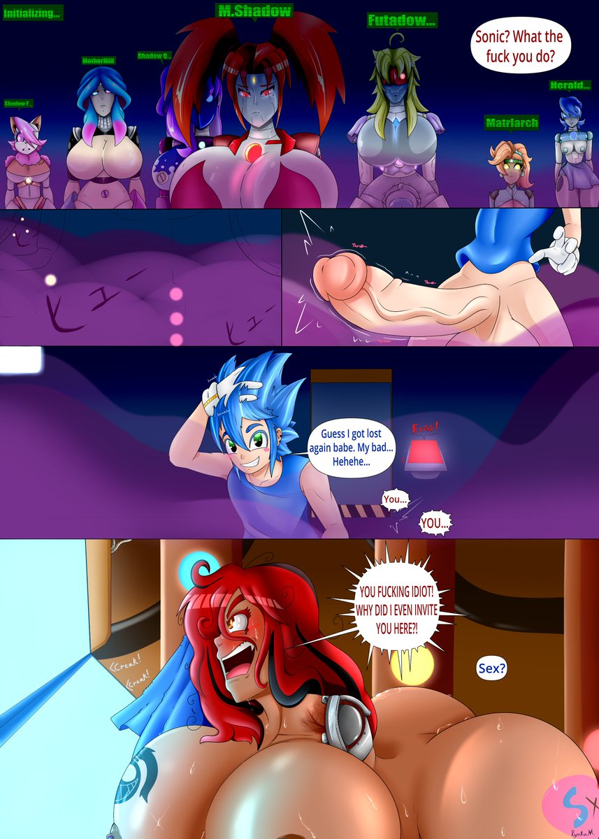 RyukuMakimoto's tweet photo. F@nsly release: Sonic X Horny  
One page comic of human Sonic probably meeting his match. If you can consider supporting my work on: 
https://t.co/jbx3DeLHKG https://t.co/GWH46xDjxp (joint account)  

#hugebreasts #bigcock #fanart #digitalart #oc #SonictheHedgehog #nsfw https://t.co/FjtMnRhv9V