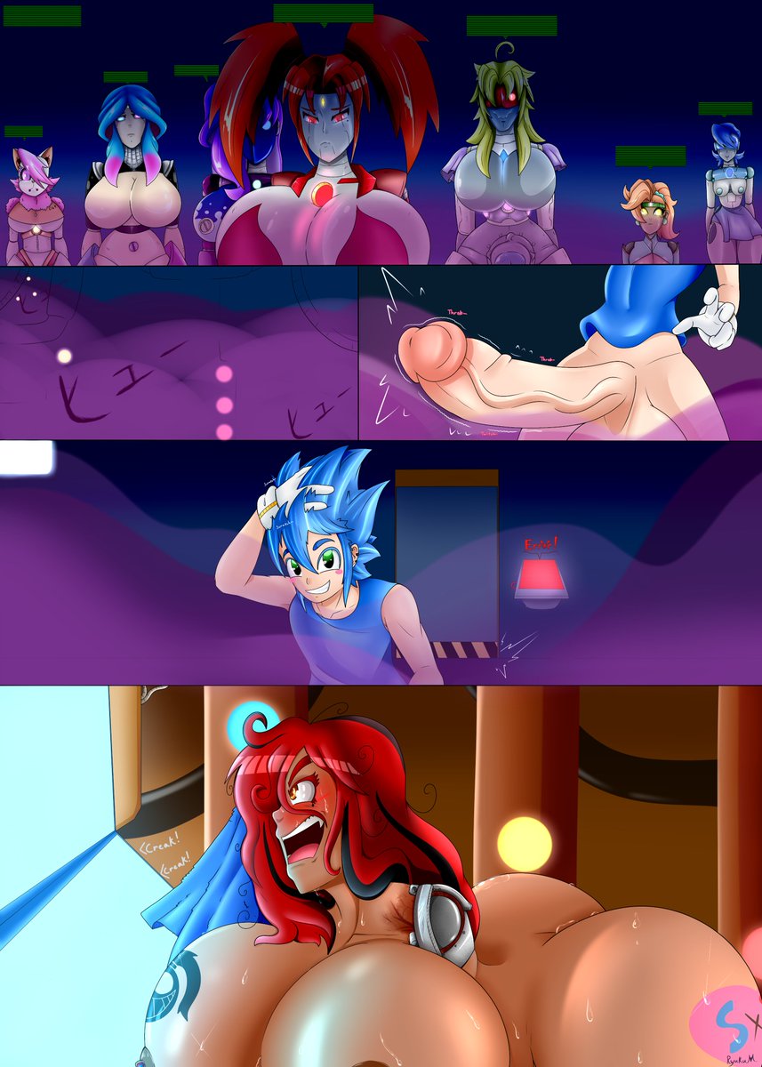 RyukuMakimoto's tweet photo. F@nsly release: Sonic X Horny  
One page comic of human Sonic probably meeting his match. If you can consider supporting my work on: 
https://t.co/jbx3DeLHKG https://t.co/GWH46xDjxp (joint account)  

#hugebreasts #bigcock #fanart #digitalart #oc #SonictheHedgehog #nsfw https://t.co/FjtMnRhv9V