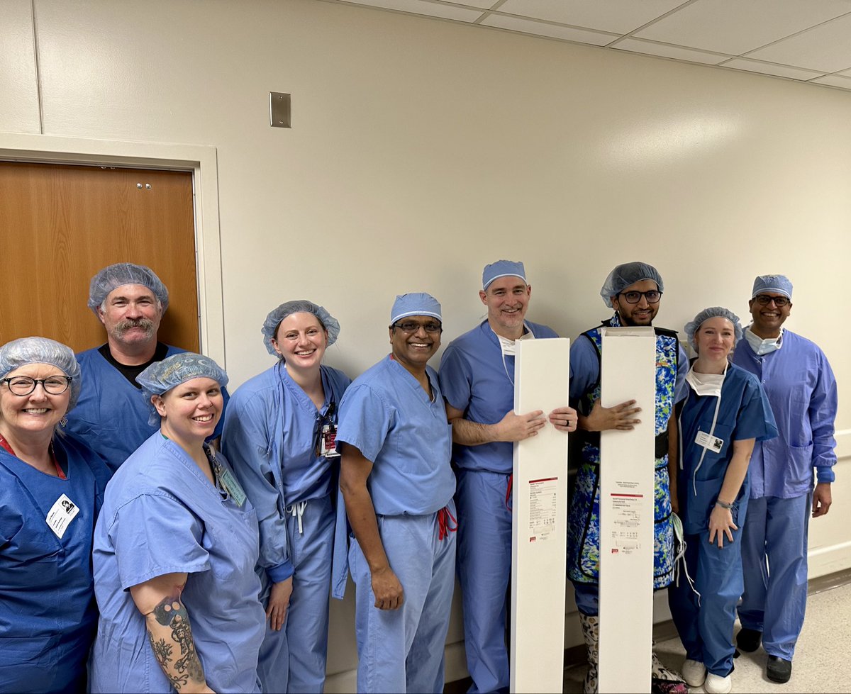 Completed our second patient enrollment <a href="/iu_vascular/">Division of Vascular Surgery at IUSM</a> <a href="/IU_Surgery/">Indiana Surgery -Indiana Univ School of Medicine</a> into ZFEN+ <a href="/CookMedical/">Cook Medical</a> trial .So glad we are able to offer the latest in endovascular therapy for treating complex aortic aneurysms to our patients in Indiana and beyond.A great team effort led by <a href="/fajardovascular/">Andres Fajardo</a>