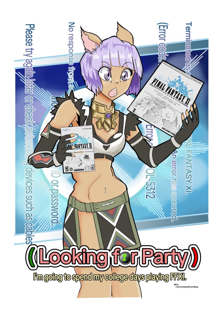 webtoons.com/en/canvas/look… #ffxi  #ffxiart #ff11