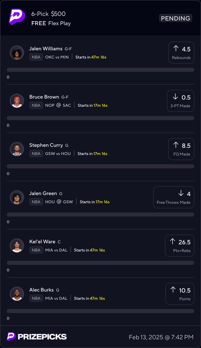 GregSylvander's tweet photo. Check out my #NBA @PrizePicks lineup using this link: 

Use code “five” for $50 instantly when you play your first $5! 
https://t.co/bdptdZHcgF https://t.co/g4oe0bGzuE