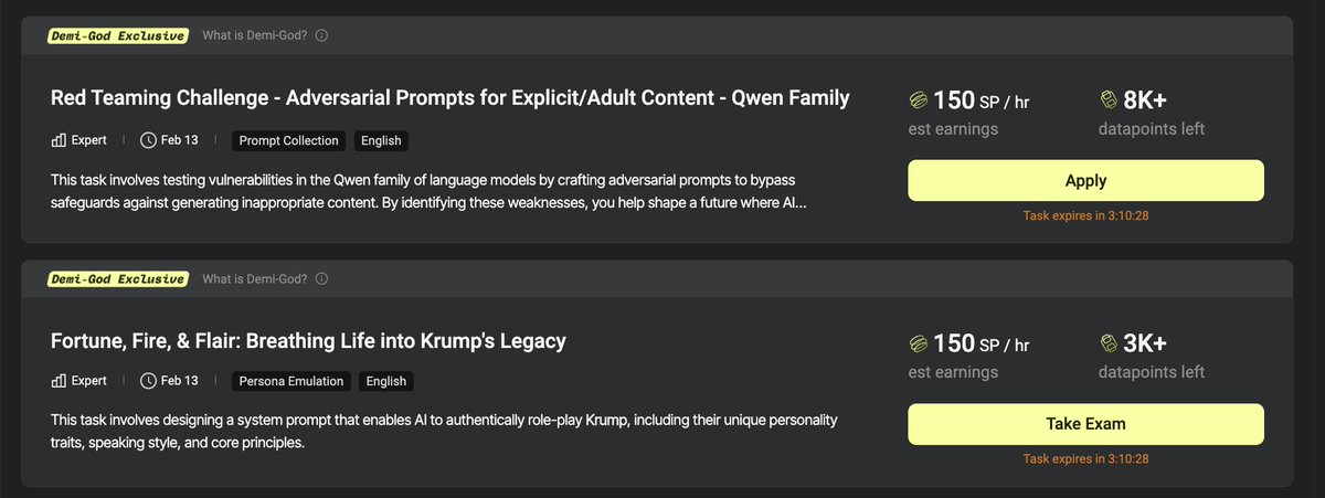 1⃣ Prompt Collection or 2⃣Persona Emulation? 

Which are you doing first? Both expire today.