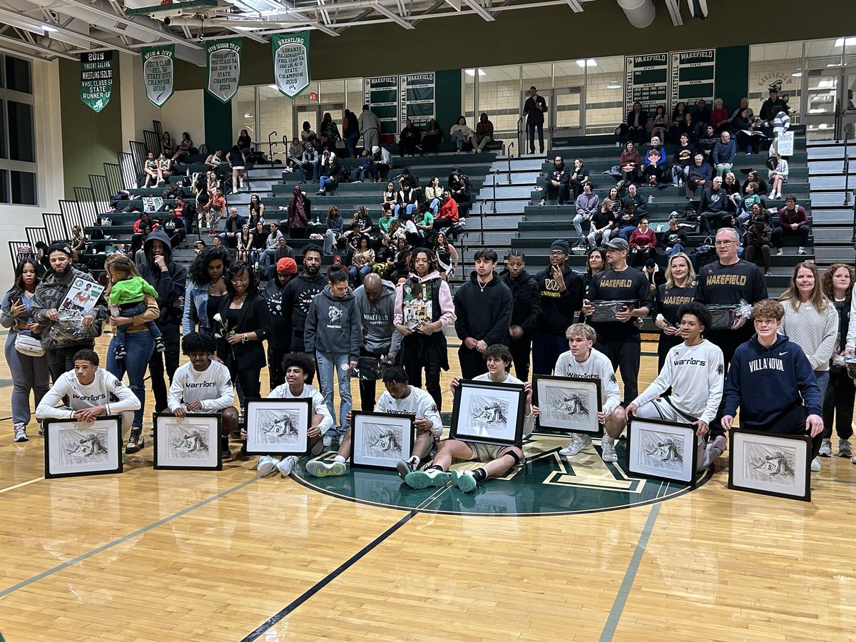 Congratulations to the boys basketball team on their senior night this evening. Thank you for the hard work and commitment over the years. Go Warriors!