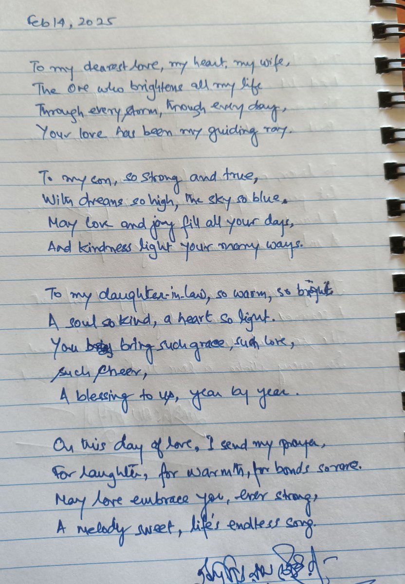 indrajitroyc's tweet photo. This Valentine’s Day, let’s bring back the romance of handwritten letters! In a world of instant messages, a heartfelt note on paper carries unmatched warmth and sincerity. Let’s make love letters timeless again. #ValentinesDay #HandwrittenLetter 
#Valentinesday2025 https://t.co/yFK45Ydj0Q