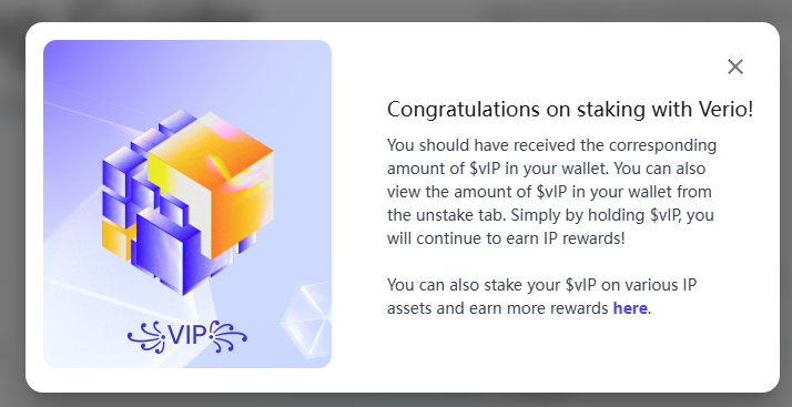 web3btc's tweet photo. go to the #verio and stake your #IP
how to do?
1. go to the website https://t.co/A2cJgWGhUu
2. stake your IP to Vip
3. stake your Vip at Catalog page https://t.co/b3EiiMnW0r
@StoryProtocol @StoryChina_ @StoryEcosystem https://t.co/zeJ8nFvsgh