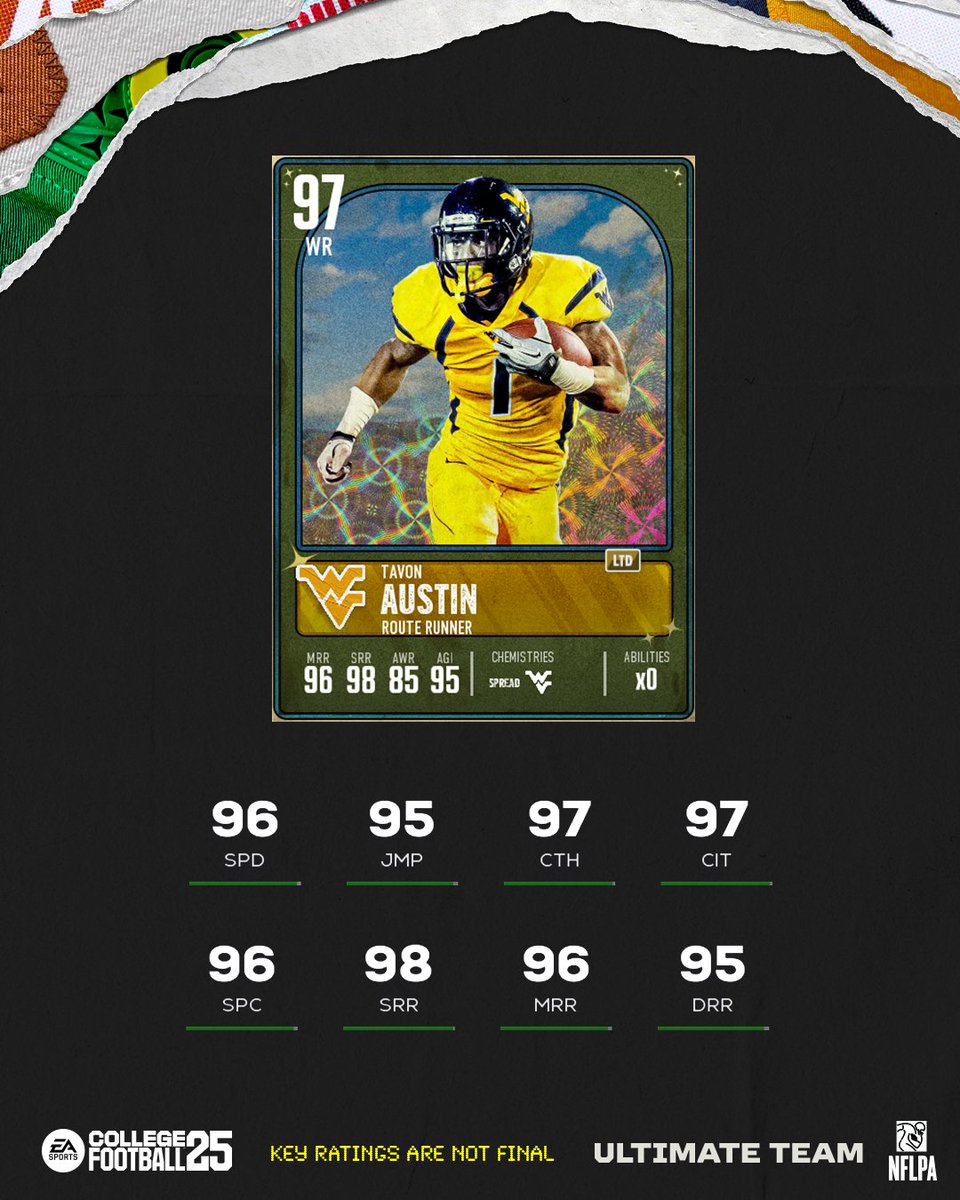 EASPORTS_CUT's tweet photo. 💘 Valentine’s Day Rush is kicking off with Lamar Jackson &amp; Tavon Austin!

To show some love, Lamar Jackson has two gold baked on abilities, Magician &amp; Shifty 

Dropping TOMORROW #CFB25 https://t.co/MkGmGwEIE2