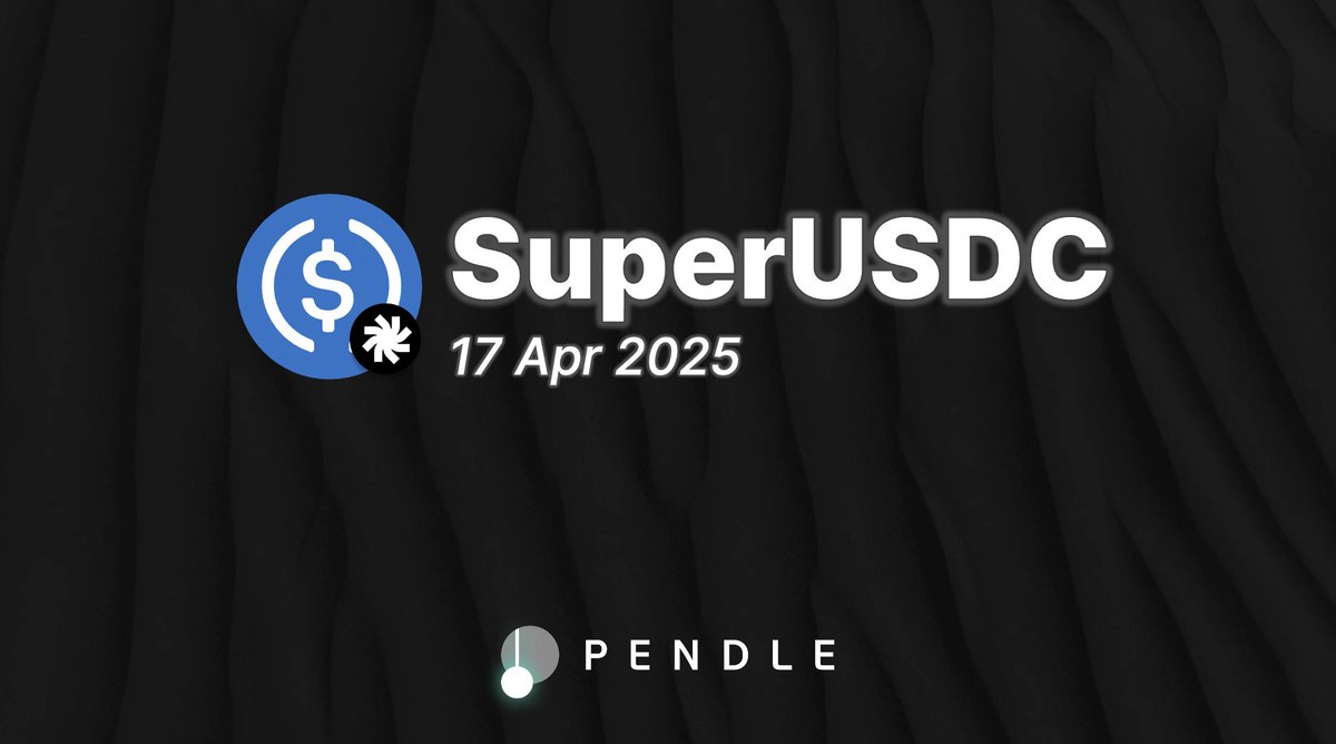 Pendle (@pendle_fi) on Twitter photo "Don't put your eggs in one basket!"
Now imagine someone not just helping you spread your precious stablecoin eggs around, but also moving your eggs around to make sure they're always in the BEST baskets
That's SuperUSDC (17 Apr 2025) by <a href="/superformxyz/">Superform Labs</a> "Don't put your eggs in one basket!"
Now imagine someone not just helping you spread your precious stablecoin eggs around, but also moving your eggs around to make sure they're always in the BEST baskets
That's SuperUSDC (17 Apr 2025) by <a href="/superformxyz/">Superform Labs</a>