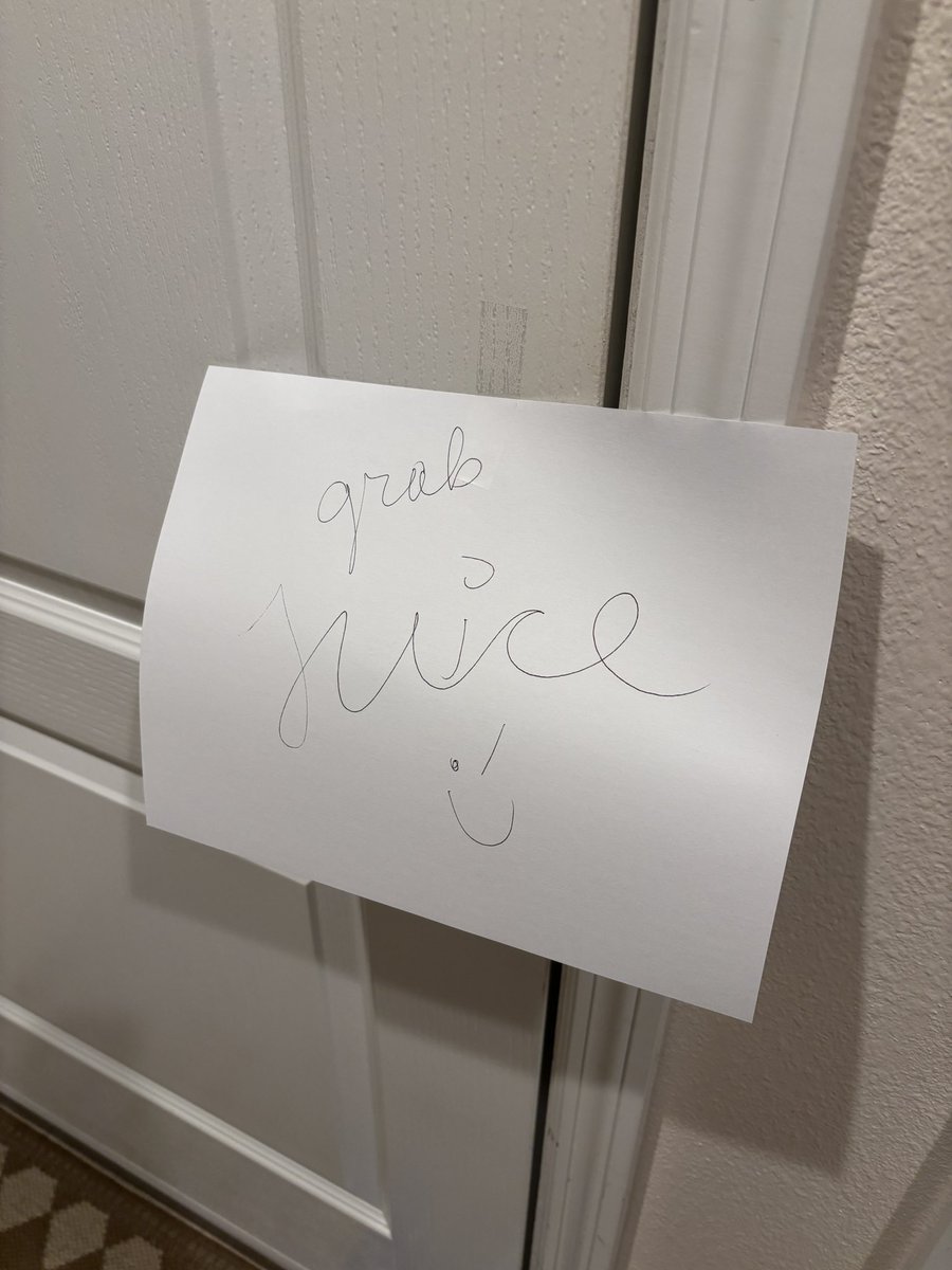 At this stage of my life… leaving notes for morning me