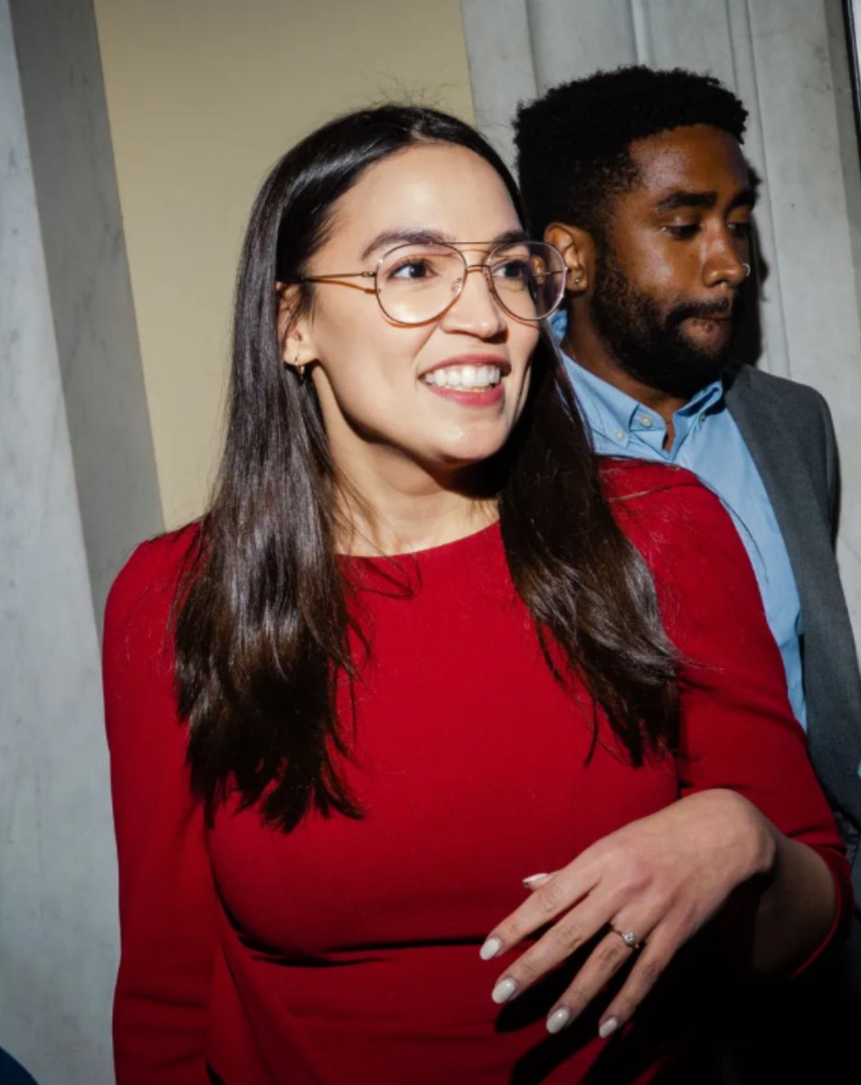 MAGAVoice's tweet image. Raise your hand if you think Pam Bondi should charge AOC for obstructing ICE Agents’ work