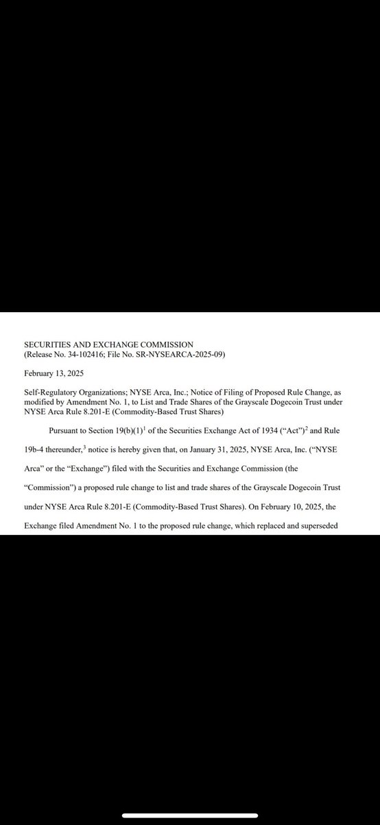 Edujimenez29's tweet photo. $gdog #gdog One mention from Elon Musk about‼️Grayscale Dogecoin Trust under NYSE Arca Rule 8.201-E (Commodity-Based Trust Shares)‼️ and this will send! Don’t faded! You can trade or you can hold this one. It’s a no-brainer! #Trumpflation
#MarkoElez #BarfBaby #BarfGirl #BarfBoy #FartBoy #FartGirl #FartBaby #Kansas
$HOOD $VINE $MOBY $GYAT $GFM
$SCARF #jailstool #bigballs #ETF500 #butthole #jailstool #Trumpinflation #ElonMusk #trump