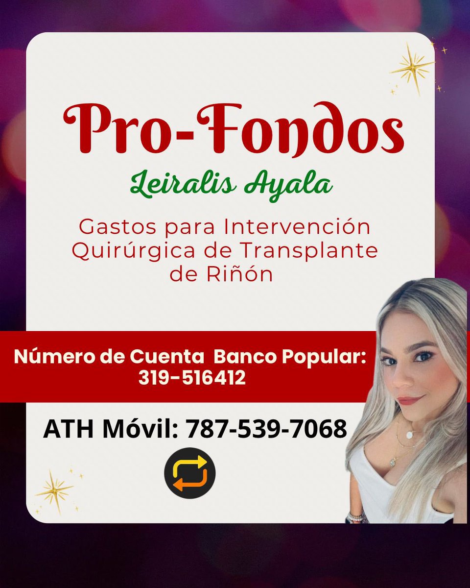 leiralis17's tweet photo. Saludos a todos! A través de está plataforma solicito de la ayuda y empatía de todos.

#cuenta 319-516412

ATH móvil al 787-539-7068
Favor escribir Donación Leiralis Ayala

PayPal aprezco asi 
787-539-7068
leiralis17@gmail.com
@leiralis 

Dios los bendiga a todos 💕🙏 https://t.co/Efhe5VehyJ