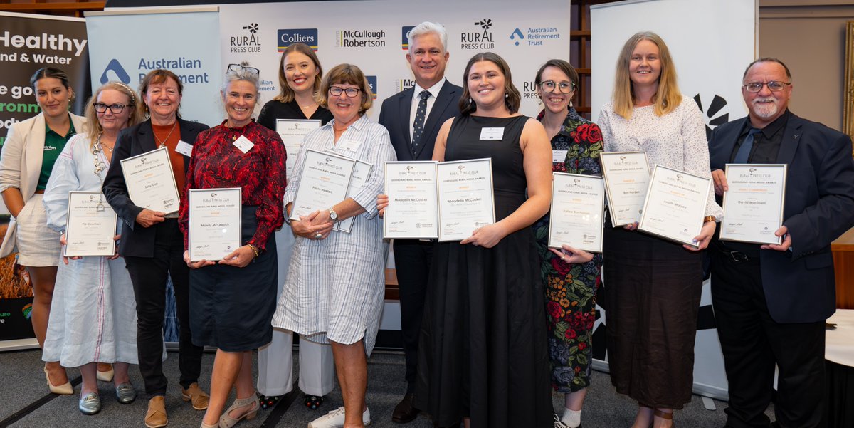 Kallee (@kallee) on Twitter photo Brimming with pride today at all of the ABC Rural and Regional winners at the <a href="/RuralPressClub/">Rural Press Club QLD</a> Rural Media Awards. What an extraordinary team to be a part of. Brimming with pride today at all of the ABC Rural and Regional winners at the <a href="/RuralPressClub/">Rural Press Club QLD</a> Rural Media Awards. What an extraordinary team to be a part of.