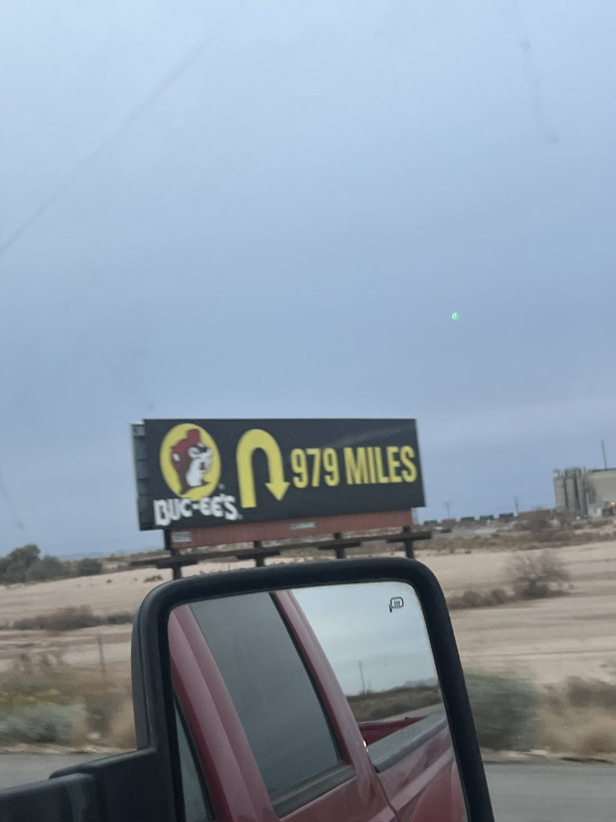 schaselyric's tweet photo. @bucees advertising is unmatched 🤣 Just a quick u-turn (and 979 miles) you’ll be in the land of the beaver 🦫 nuggets. https://t.co/DKPVxYuvlK