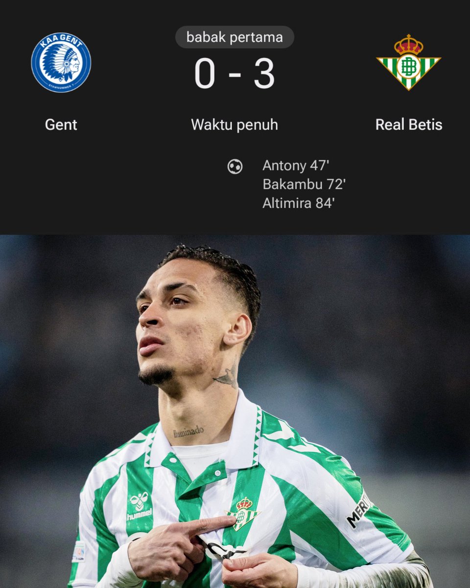 idextratime's tweet photo. Antony kembali tunjukkan magisnya bersama Real Betis.. 🔥 https://t.co/t99H1Y5zvb