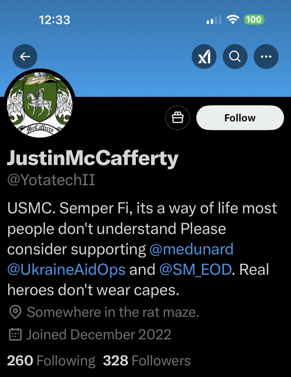 Please give <a href="/YotatechII/">JustinMcCafferty</a> a follow and a repost or shoutout to show our gratitude for his service.

USMC

Thank you for your service.  We appreciate you.