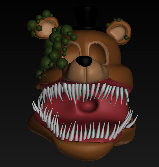 LazyCoffe19's tweet photo. Twisted Freddy V2 Wip
#FNaF #TwistedOne #TwistedFreddy #Wip #3D #Model #Blender https://t.co/CFfhrHDlOm