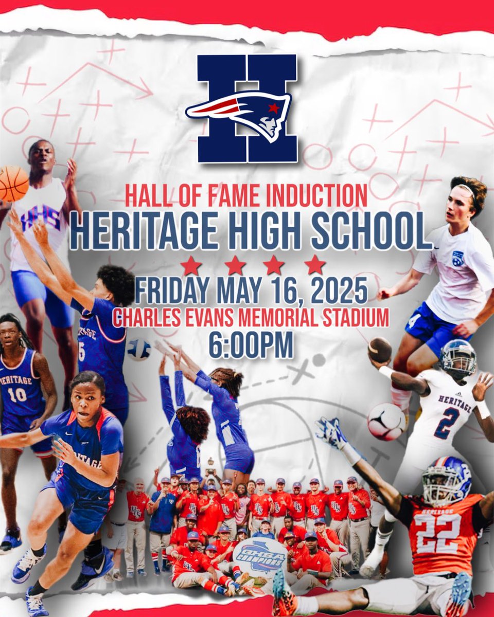 Heritage (Athletics) is now accepting nominations of worthy athletes and coaches for our Second Patriot Hall of Fame Induction. 

For more information, click the link. 
forms.office.com/r/N2Pv3ZfxNV