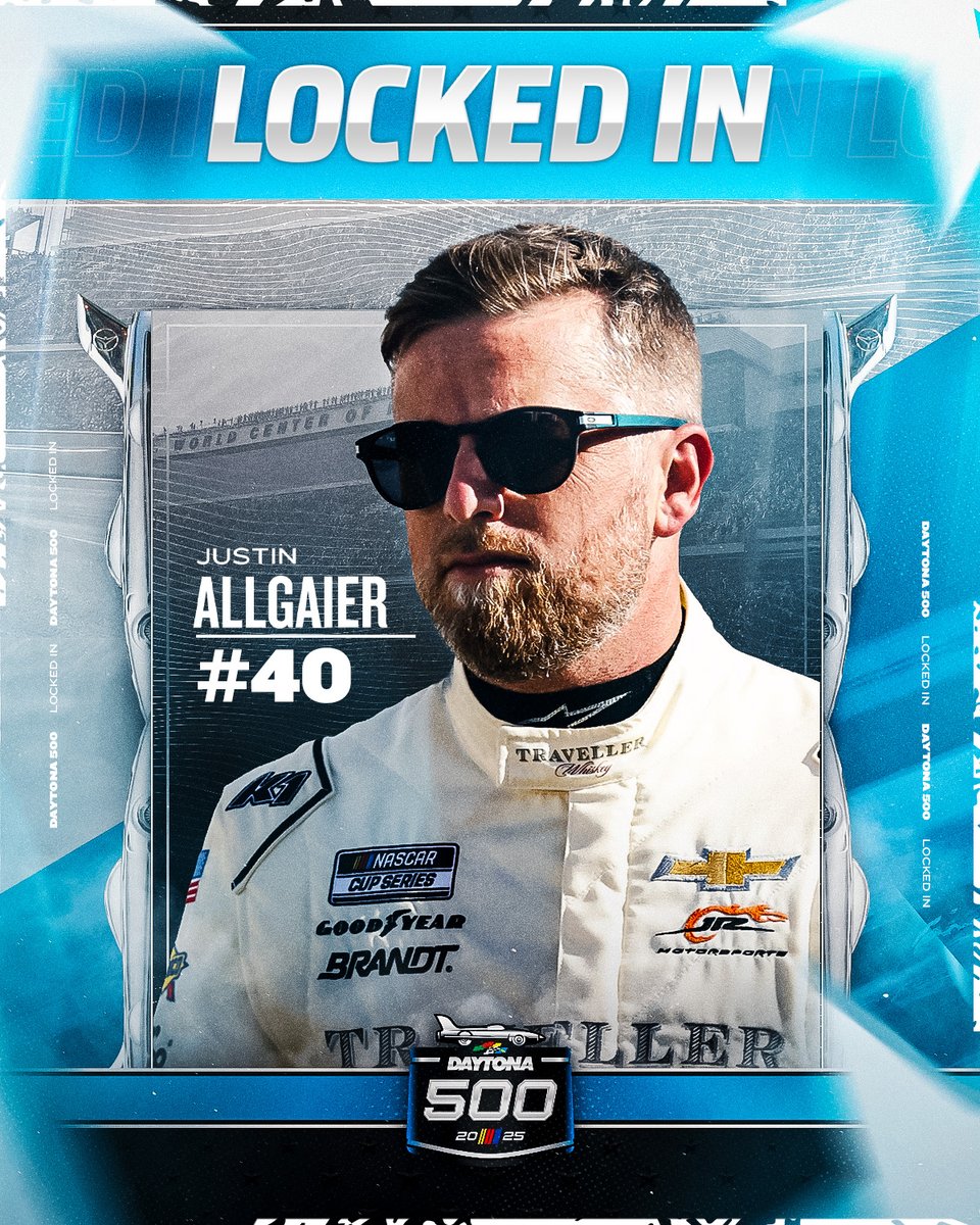 Make some noise, <a href="/DaleJr/">Dale Earnhardt Jr.</a> fans!

<a href="/J_Allgaier/">Justin Allgaier</a> and <a href="/JRMotorsports/">JR Motorsports</a> clinch a spot in the #DAYTONA500!