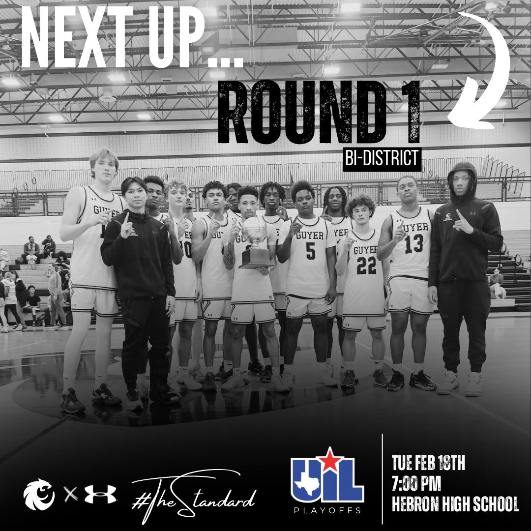 Road to San Antonio starts Tuesday… 🔜 
Save the Date ✍️ 

🆚 TBD
⏰ 7:00PM
🏟️ Hebron High School 
📍 Carrollton, TX

#TheStandard | #Southside
