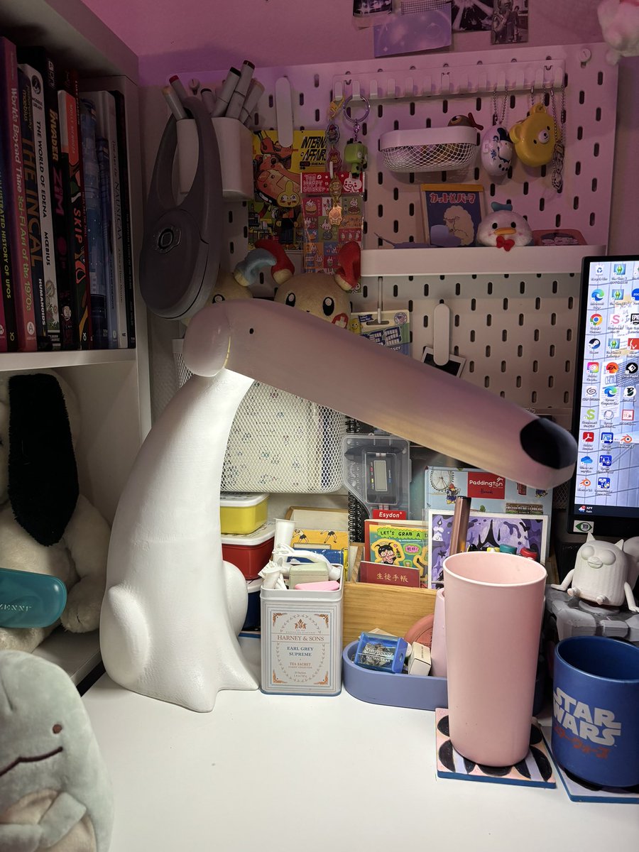 Girls will just wake up and make their own borzoi lamp