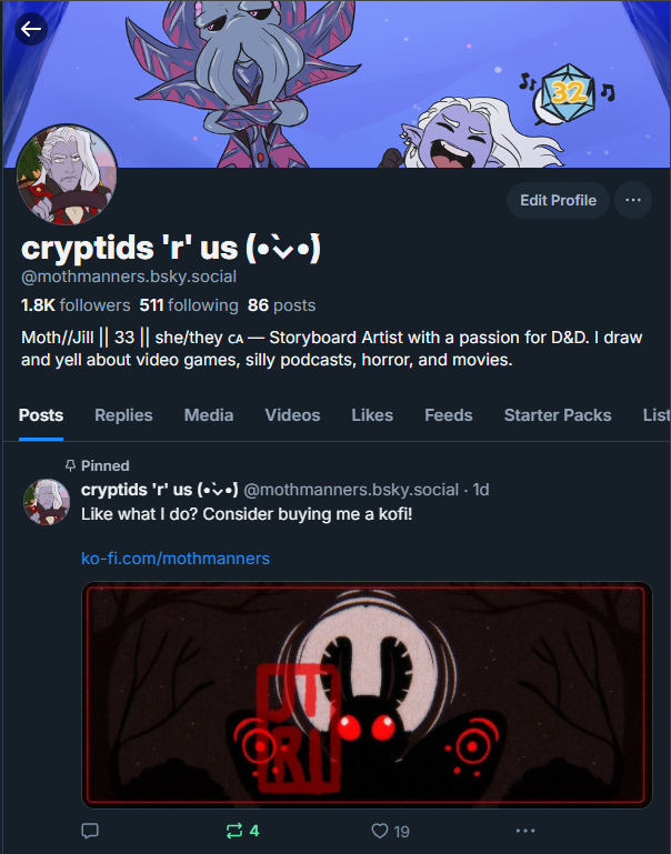 cryptids 'r' us (•̀⌄•́) // over on 🦋 tweet media
