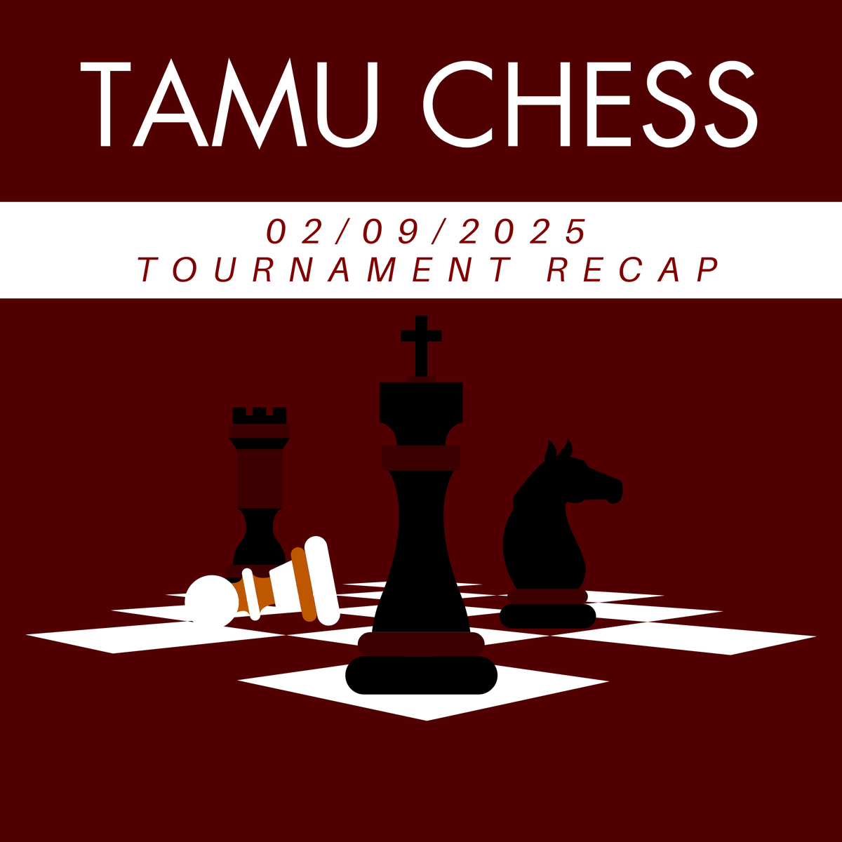 tamuchess's tweet photo. Howdy! Texas A&amp;M Chess Club had our first in-club tournament of 2025 on Sunday, February 9th. Congratulations to to Colin &amp; Hudson who won Starbucks gift cards for top non-officer &amp; top U1400! (And to Yanke who won the tournament and got nothing...) https://t.co/yPSjAp5yr8