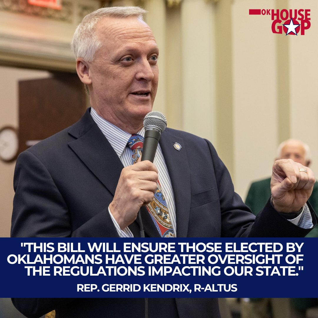 The Oklahoma House Appropriations and Budget Committee yesterday approved legislation that would reform the state’s administrative rulemaking process.

Read More: okhouse.gov/posts/20250212… #OKleg