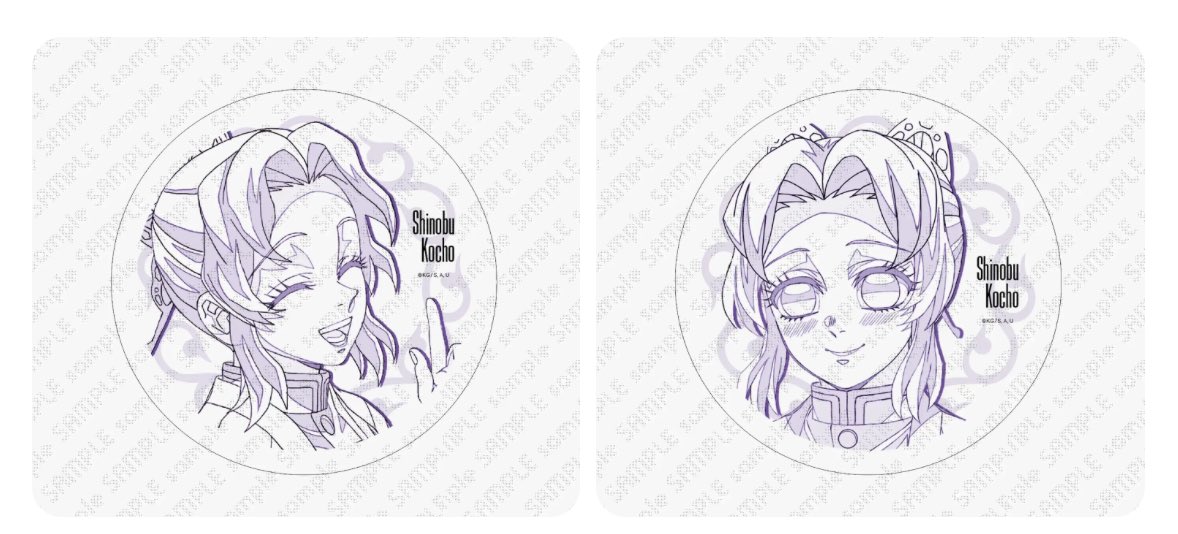 ufotable Cafe Tokyo】 『柱カフェ 「胡蝶しのぶ」 「冨岡義勇」原画