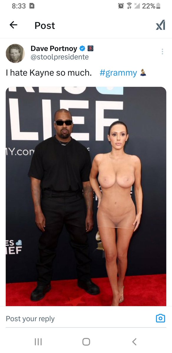 #KANYE is an OG #SuperCock! 🤣
#Grammys    Now if we walked out there with our 🐓 out we would catch a charge 🤣🤣