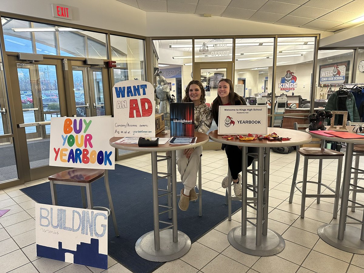 KingsYearbook's tweet photo. We had a blast at the academic fair tonight @Kings_HS! We even showed a sneak peek at this year’s theme!

Don’t forget to buy yours today! 
Senior parents/business owners: help support us by purchasing an ad! 
https://t.co/5URvOJ53tQ
@Kings_Schools https://t.co/qwlIMv5n11