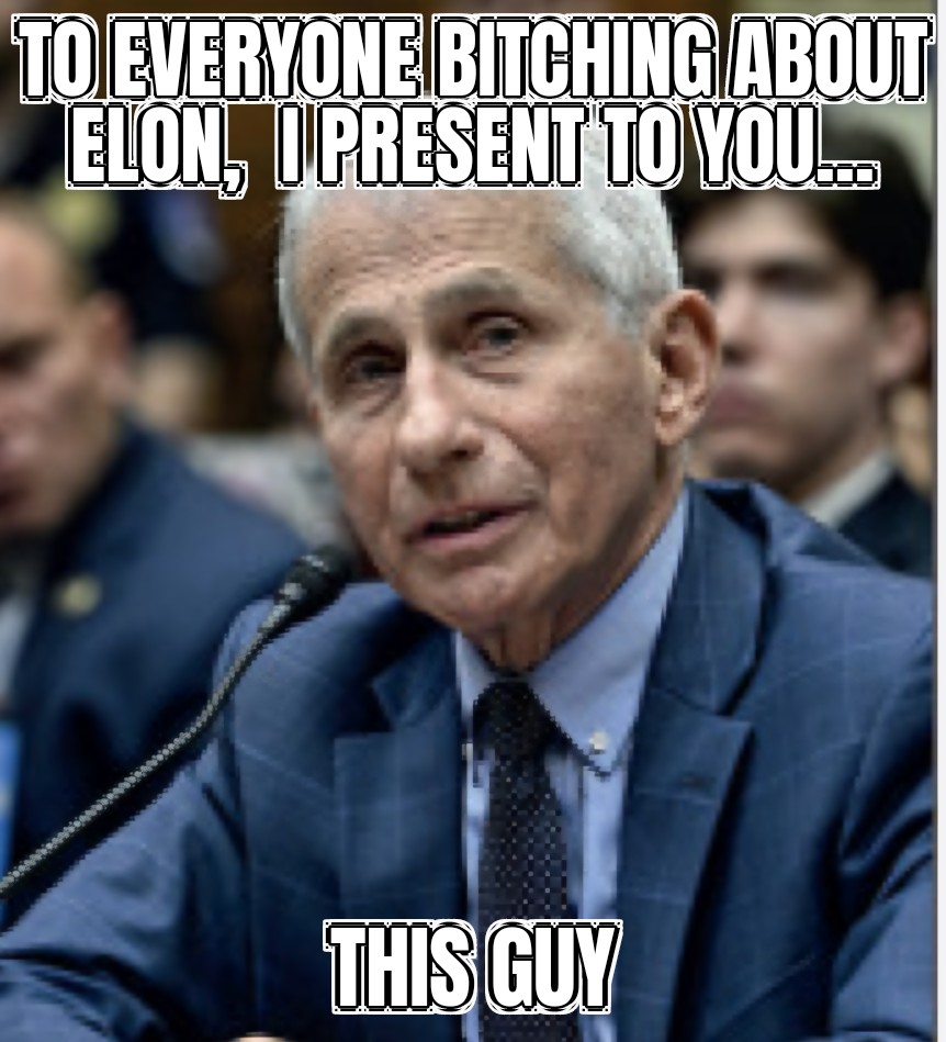 And a reminder, he wasn't elected.