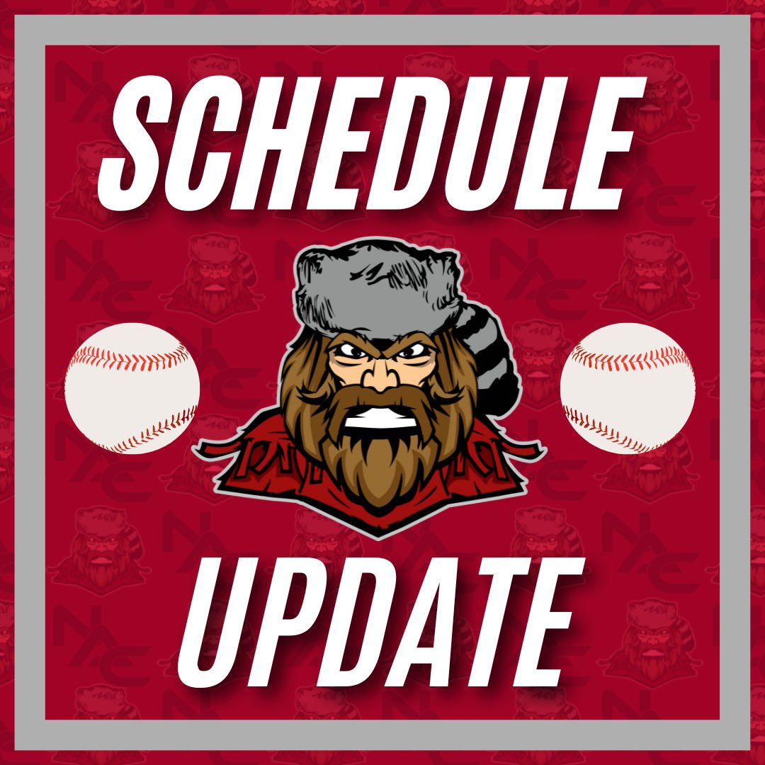 ⚾️🚨Baseball Schedule Update🚨⚾️ 

The baseball games against South Arkansas College have been pushed to Sunday 2/16! 

 ⏰ 1 &amp; 3PM CT 
📍 @ Greenbrier HS Field — Greenbrier, AR

GO PIONEERS!!! 

#NACAthletics #Baseball #bsb #Juco #njcaa