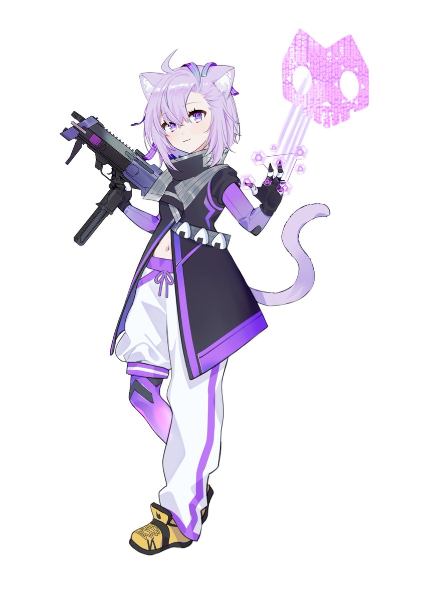 Hololive x Overwatch commission 31, Nekomata Okayu as Sombra. This is the penultimate one...can't believe it's almost over! Art by <a href="/silvertangtang/">Silver Tang</a> at <a href="/NekotamaAnime/">Nekotama Anime</a>. #hololive #hololivefanart #Overwatch #HoloWatch #絵かゆ