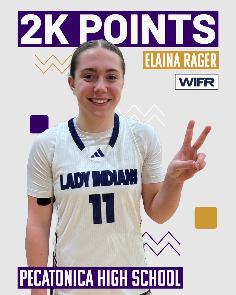 Pecatonica's Elaina Rager joined the 2K Club tonight! 🏀🎉