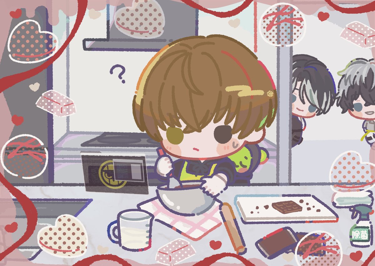 千ト「これで合ってるかな？💦」 右手「今年は手作りのようですね