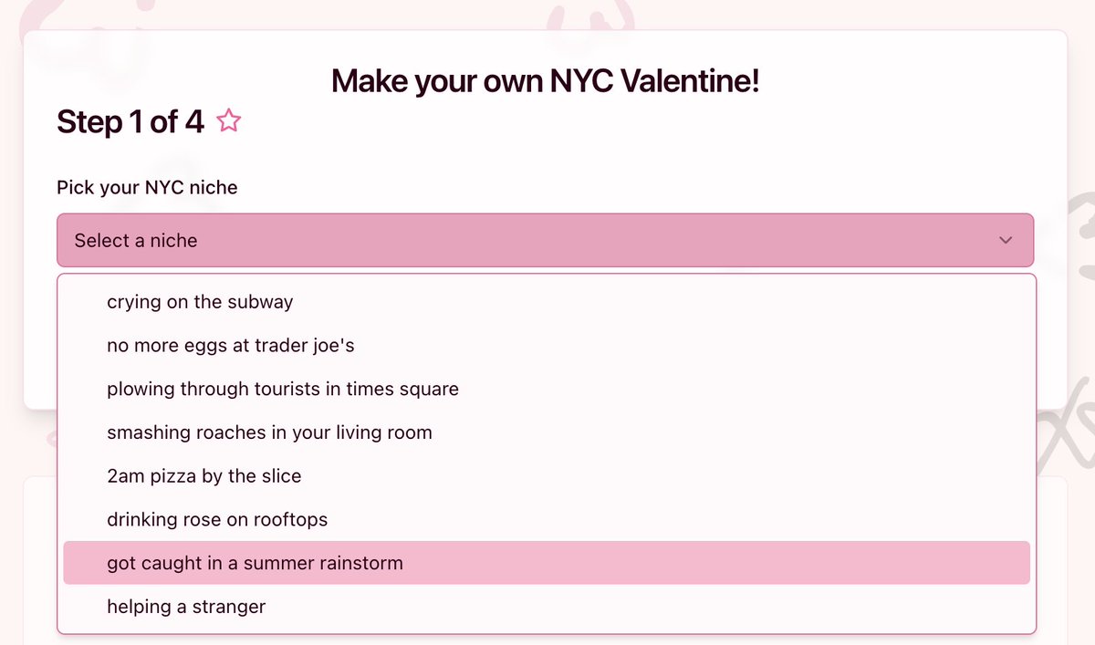 bemine_nyc's tweet photo. This Valentine's Day...make your own I <3 NYC valentine in 4 easy steps:

1. pick your NYC niche
2. pick your poem
3. pick your vibes
4. pick your boo (or just for you) 

💌♥️💋💟💗💌💋

https://t.co/nopnqeQZID https://t.co/OQcZ6gYfnT