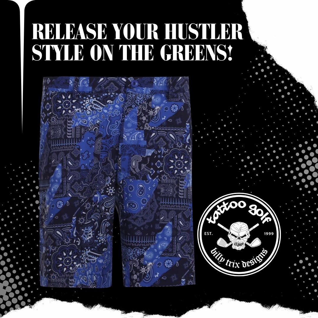 Turn heads on and off the course with the Hustler Cool-Stretch Golf Shorts. Made with a cutting-edge fabric blend, these shorts flex as you move, giving you the freedom to conquer the course while looking your best. Breathe easy, swing freely, and stay cool—because when you dr...