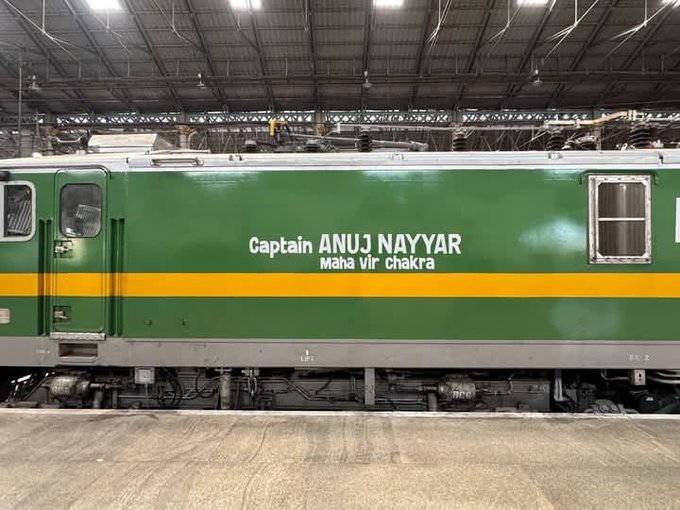 Great initiative by #railways to keep the memory alive of our warriors.

Think for a second, a young child at a railway platform asking his parents. Who is Captain Anuj Nayyar? And parents telling a story of immense Courage, Commitment &amp; Sacrifice &amp; how inspired the kid would be?