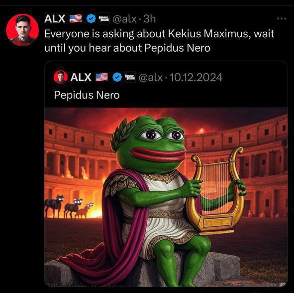 OfficialPepidus's tweet photo. Official #PepidusNero $Pepidus

ca: 0xbdf96d15eb22136aa3f29cfd2a65b72639db126c

tg: https://t.co/nDMubnfAfU
web: https://t.co/yJCU4xWh0q

@alx @elonmusk #TRUMP $TRUMP #Kekius #pepe #meme #Shiba $MAGA $DOGE https://t.co/0pHxvp1sdQ