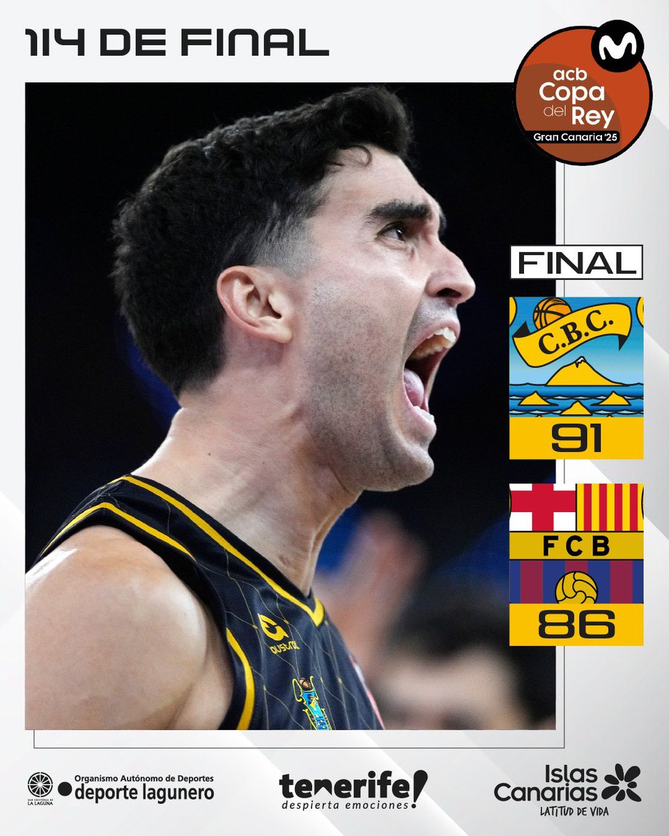 👏👏👏👏 
💛🖤 <a href="/CB1939Canarias/">La Laguna Tenerife</a> 
<a href="/ACBCOM/">Liga Endesa</a> 
#CopaAcb2025