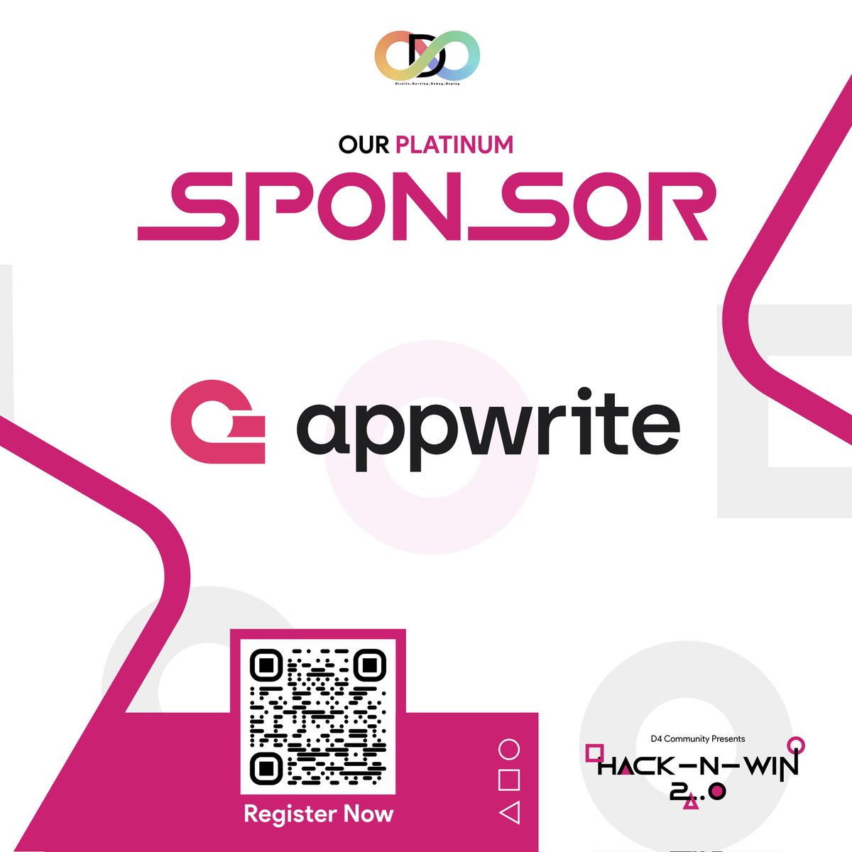 D4Community's tweet image. 🚀 Exciting News!

We’re proud to have @appwrite as our Platinum Sponsor for Hack-N-Win 2.0!🔥

Join us on March 1-2, 2025 at CGC Jhanjeri for an epic 24-hour hackathon!💡

Register Now: hacknwin-2-0.devfolio.co

#HackNWin2 #d4community #Appwrite #Hackathon #Coding #Tech #d4 #win